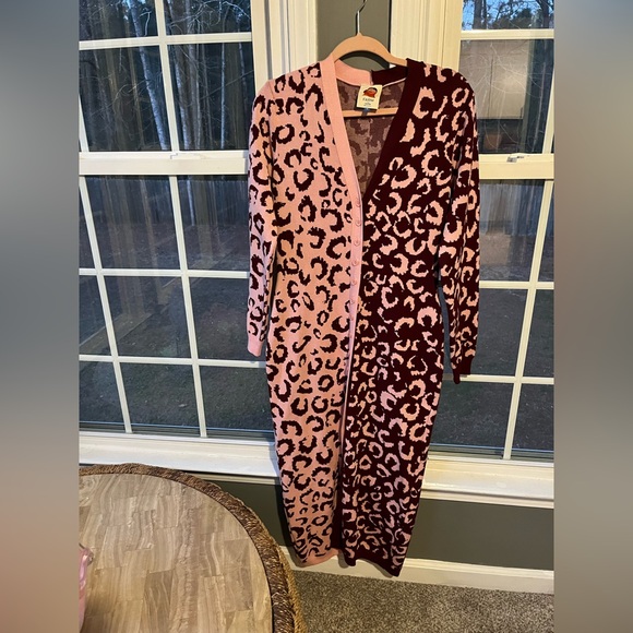 Farm Rio Mixed Leopard Knit Midi Dress - Picture 5 of 7